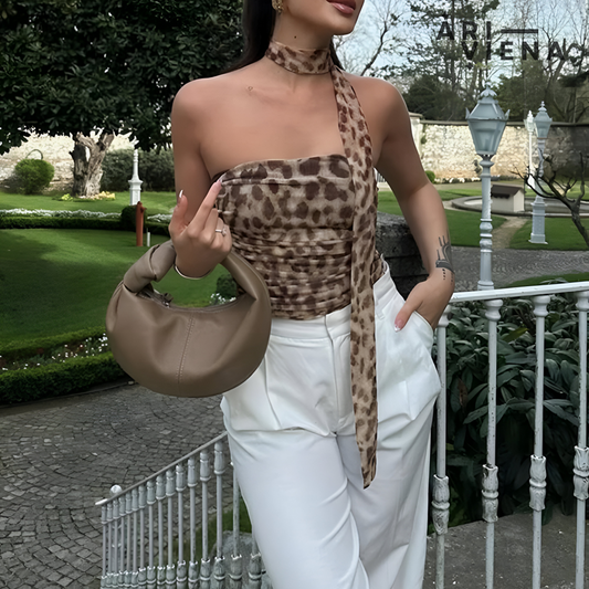 Ariviena | Leopard Top